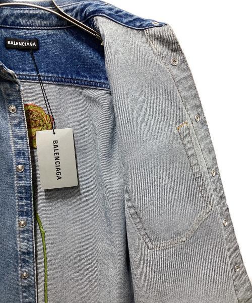 BALENCIAGA（バレンシアガ）BALENCIAGA (バレンシアガ) ローズシュランクシャツ インディゴ サイズ:40の古着・服飾アイテム