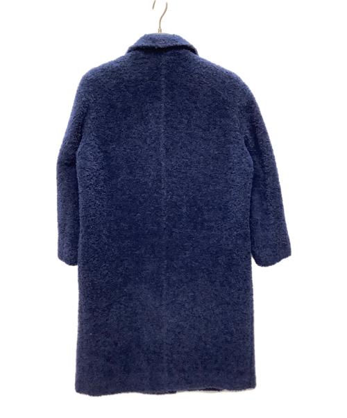 Salvatore Ferragamo（サルヴァトーレ フェラガモ）Salvatore Ferragamo (サルヴァトーレ フェラガモ) アルパカガンチーニコート ネイビー サイズ:XSの古着・服飾アイテム