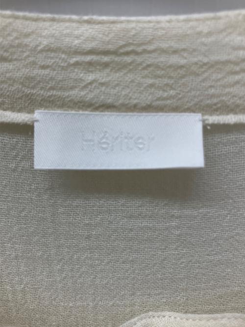 Heriter（エリテ）Heriter (エリテ) コットンボイルワンピース アイボリー サイズ:38の古着・服飾アイテム