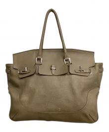 PELLE MORBIDA（ペッレモルビダ）の古着「2WAYボストンバッグ」｜ブラウン