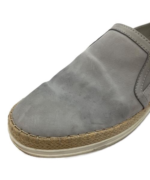 TOD'S（トッズ）TOD'S (トッズ) スエードエスパドリーユスリッポン グレー サイズ:37の古着・服飾アイテム