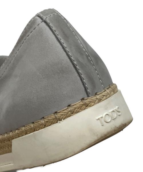TOD'S（トッズ）TOD'S (トッズ) スエードエスパドリーユスリッポン グレー サイズ:37の古着・服飾アイテム