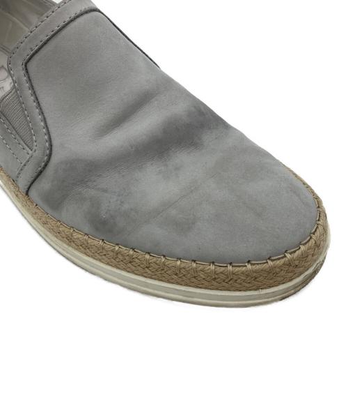 TOD'S（トッズ）TOD'S (トッズ) スエードエスパドリーユスリッポン グレー サイズ:37の古着・服飾アイテム