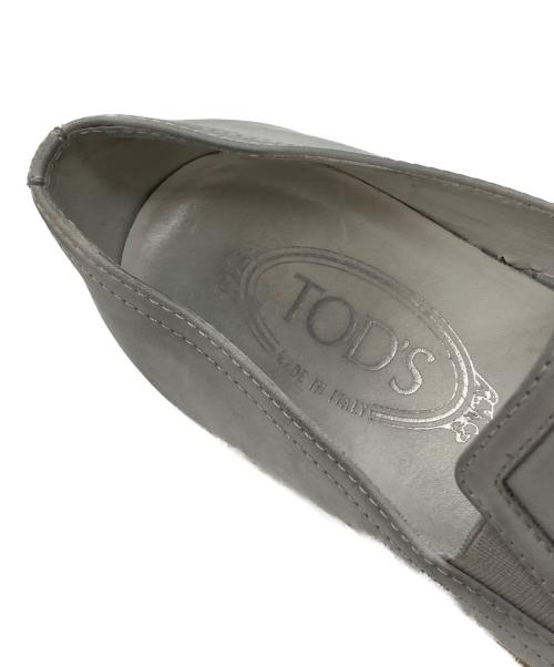 TOD'S（トッズ）TOD'S (トッズ) スエードエスパドリーユスリッポン グレー サイズ:37の古着・服飾アイテム