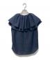 allureville (アルアバイル) ブライトローンギャザーブラウス  202410-13-400-65-020 ネイビー サイズ:2：7000円