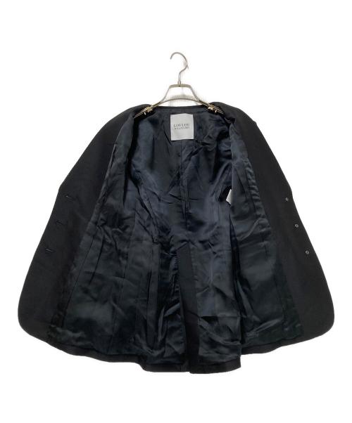 Loulou Willoughby（ルルウィルビー）Loulou Willoughby (ルルウィルビー) シルクウールロングスリットジャケット ブラック サイズ:1の古着・服飾アイテム