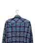中古・古着 low hurtz (ロウハーツ) チェックシャツ ブルー サイズ:M：4000円