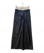 TODAYFULトゥデイフル）の古着「Double Waist Trousers」｜ブラック