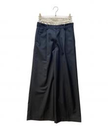 TODAYFUL（トゥデイフル）の古着「Double Waist Trousers」｜ブラック