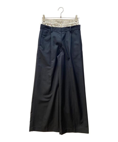 TODAYFUL（トゥデイフル）TODAYFUL (トゥデイフル) Double Waist Trousers ブラック サイズ:36 未使用品の古着・服飾アイテム