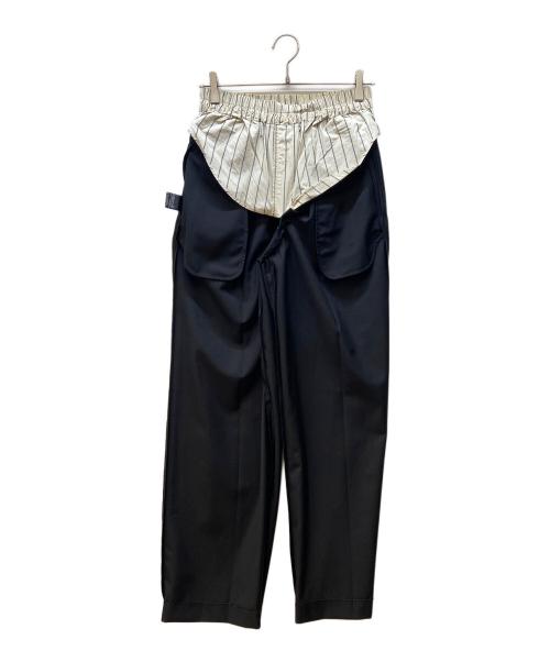 TODAYFUL（トゥデイフル）TODAYFUL (トゥデイフル) Double Waist Trousers ブラック サイズ:36 未使用品の古着・服飾アイテム