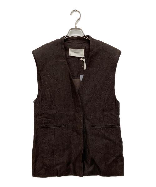 TODAYFUL（トゥデイフル）TODAYFUL (トゥデイフル) Linen Over Vest グリーン サイズ:36の古着・服飾アイテム