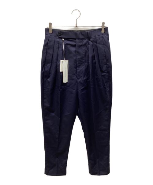 JOHN LAWRENCE SULLIVAN（ジョン ローレンス サリバン）JOHN LAWRENCE SULLIVAN (ジョン ローレンス サリバン) タックパンツ ネイビー サイズ:36の古着・服飾アイテム