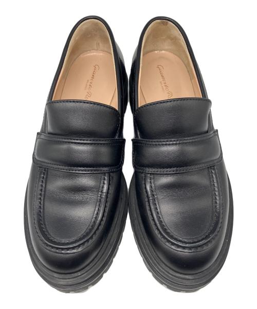 Gianvito Rossi（ジャンヴィト ロッシ）Gianvito Rossi (ジャンヴィト ロッシ) レザーローファー ブラック サイズ:36　1/2の古着・服飾アイテム