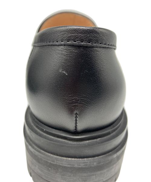 Gianvito Rossi（ジャンヴィト ロッシ）Gianvito Rossi (ジャンヴィト ロッシ) レザーローファー ブラック サイズ:36　1/2の古着・服飾アイテム
