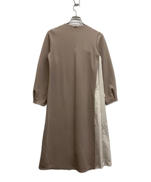 LANVIN en Bleu（ランバンオンブルー）LANVIN en Bleu (ランバンオンブルー) リボンワンピース ベージュ サイズ:38の古着・服飾アイテム