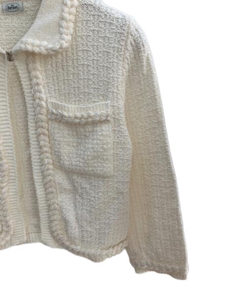 the Barnnet（ザ バーネット）the Barnnet (ザ バーネット) Vanessa Cotton Boucle Cardigan アイボリー サイズ:FREEの古着・服飾アイテム