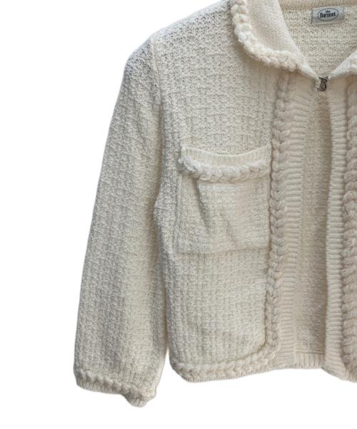 the Barnnet（ザ バーネット）the Barnnet (ザ バーネット) Vanessa Cotton Boucle Cardigan アイボリー サイズ:FREEの古着・服飾アイテム