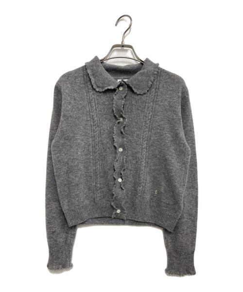 the Barnnet（ザ バーネット）the Barnnet (ザ バーネット) Cady Heron Scallop Knit Cardigan グレー サイズ:Sの古着・服飾アイテム