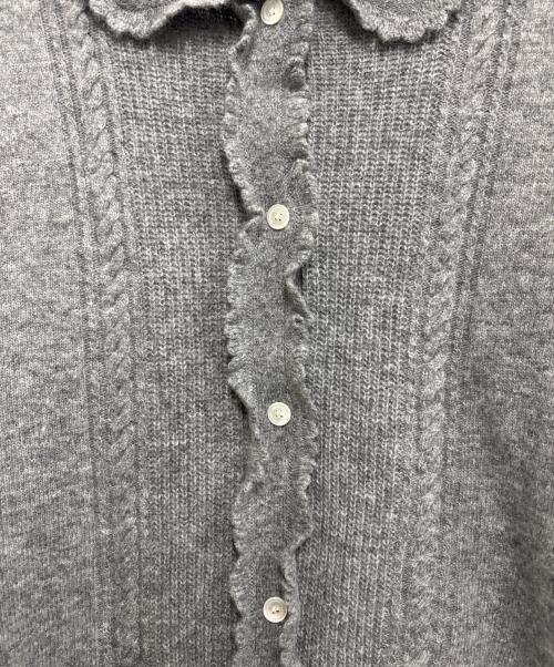 the Barnnet（ザ バーネット）the Barnnet (ザ バーネット) Cady Heron Scallop Knit Cardigan グレー サイズ:Sの古着・服飾アイテム