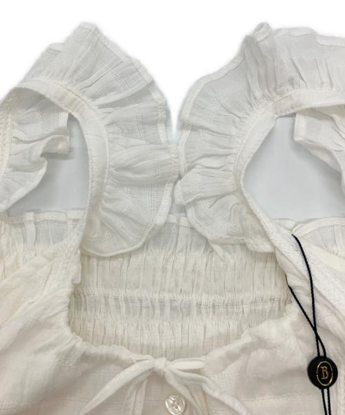 the Barnnet（ザ バーネット）the Barnnet (ザ バーネット) Fes Frill Top ホワイト サイズ:Freeの古着・服飾アイテム