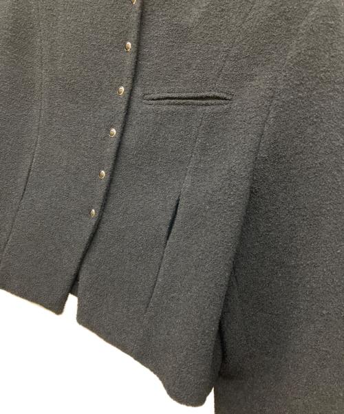 overdue flair（オーバーデュー フレア）overdue flair (オーバーデュー フレア) SNAPPED TWEED JACKET ブラック サイズ:Freeの古着・服飾アイテム