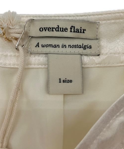 overdue flair（オーバーデュー フレア）overdue flair (オーバーデュー フレア) JACQUARD PENCIL SKIRT アイボリー サイズ:Sの古着・服飾アイテム