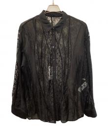 Ameri（アメリ）の古着「LACE WAVE PATCHWORK SHIRT」｜ブラック
