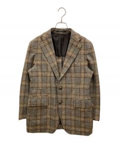 中古・古着通販】BOB (ボブ) 千鳥柄テーラードジャケット ブラック