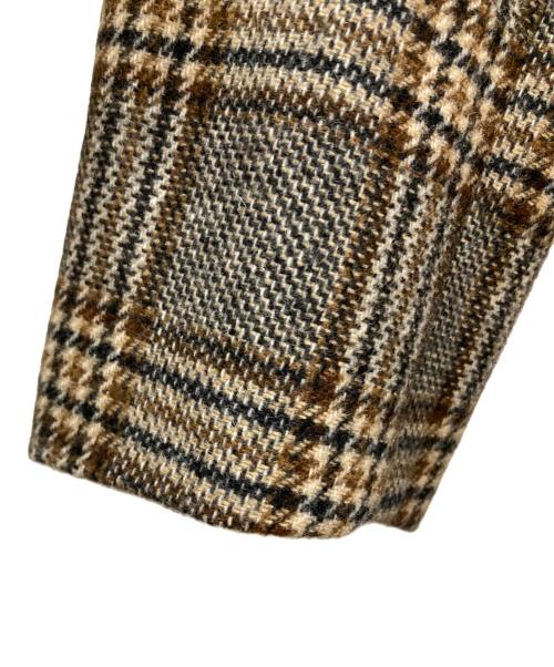 TAGLIATORE（タリアトーレ）TAGLIATORE (タリアトーレ) 2Bチェックテーラードジャケット ブラウン サイズ:46/7Rの古着・服飾アイテム