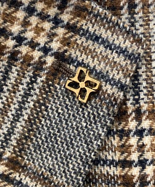 TAGLIATORE（タリアトーレ）TAGLIATORE (タリアトーレ) 2Bチェックテーラードジャケット ブラウン サイズ:46/7Rの古着・服飾アイテム