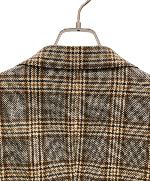 TAGLIATORE（タリアトーレ）TAGLIATORE (タリアトーレ) 2Bチェックテーラードジャケット ブラウン サイズ:46/7Rの古着・服飾アイテム