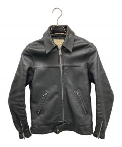 中古・古着通販】NAUTICA (ノーティカ) レザージャケット ブラック