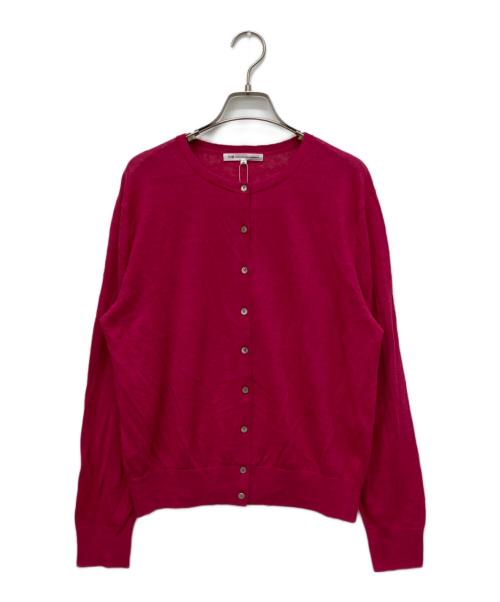 23区（ニジュウサンク）23区 (ニジュウサンク) ピュアリネンハイゲージ カーディガン マゼンタピンク サイズ:40 未使用品の古着・服飾アイテム