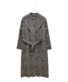 'S Max Mara（エスマックスマーラ）の古着「ガウンコート」｜ブラック×ホワイト