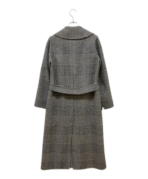 'S Max Mara（エスマックスマーラ）'S Max Mara (エスマックスマーラ) ガウンコート ブラック×ホワイト サイズ:34の古着・服飾アイテム