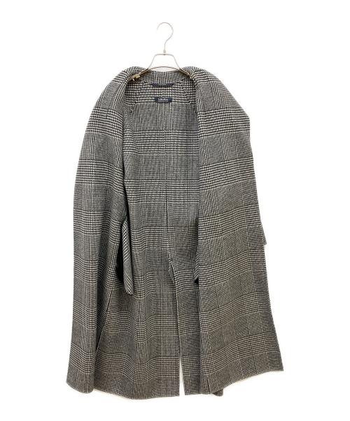 'S Max Mara（エスマックスマーラ）'S Max Mara (エスマックスマーラ) ガウンコート ブラック×ホワイト サイズ:34の古着・服飾アイテム