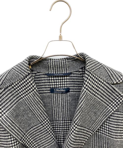 'S Max Mara（エスマックスマーラ）'S Max Mara (エスマックスマーラ) ガウンコート ブラック×ホワイト サイズ:34の古着・服飾アイテム