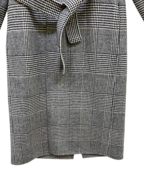 'S Max Mara（エスマックスマーラ）'S Max Mara (エスマックスマーラ) ガウンコート ブラック×ホワイト サイズ:34の古着・服飾アイテム