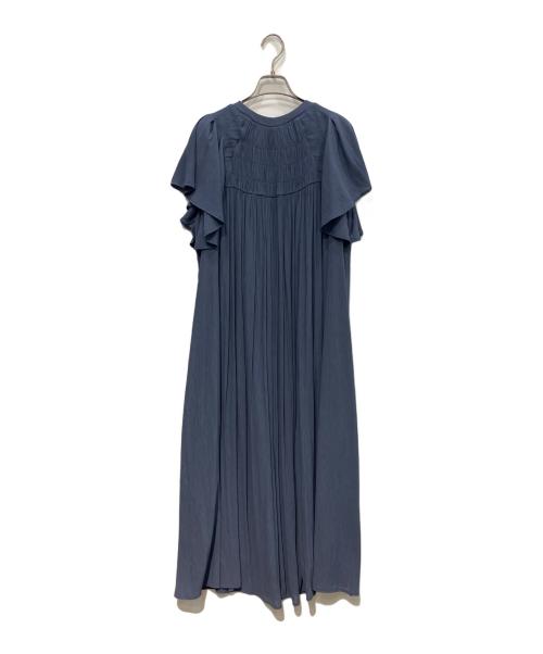 UNITED TOKYO（ユナイテッドトーキョー）UNITED TOKYO (ユナイテッドトーキョー) フレアスリーブリラックスドレス ブルー サイズ:Freeの古着・服飾アイテム