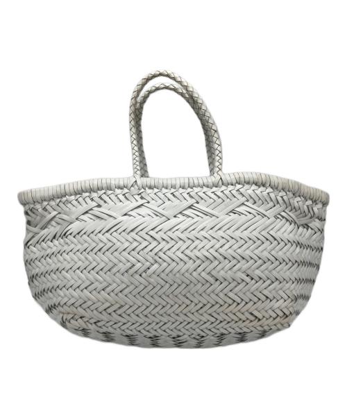 st.Christopher（セントクリストファー）st.Christopher (セントクリストファー) dragon (ドラゴン) レザーメッシュハンドバッグ ホワイトの古着・服飾アイテム