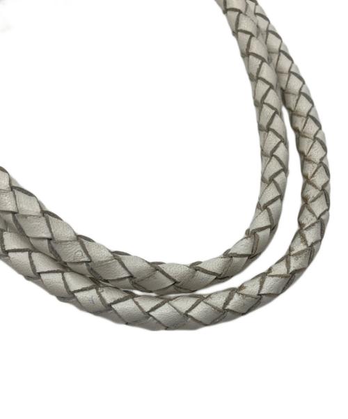 st.Christopher（セントクリストファー）st.Christopher (セントクリストファー) dragon (ドラゴン) レザーメッシュハンドバッグ ホワイトの古着・服飾アイテム