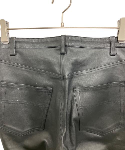 AP STUDIO（エーピーストゥディオ）AP STUDIO (エーピーストゥディオ) レザーコンフォートパンツ ブラック サイズ:36の古着・服飾アイテム