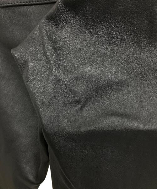 AP STUDIO（エーピーストゥディオ）AP STUDIO (エーピーストゥディオ) レザーコンフォートパンツ ブラック サイズ:36の古着・服飾アイテム