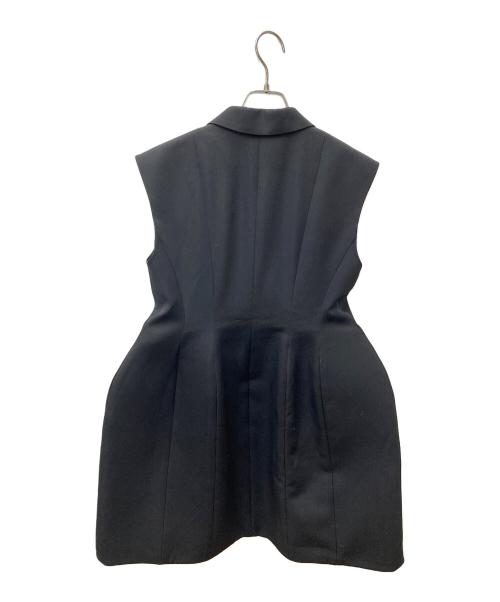 MYLAN（マイラン）MYLAN (マイラン) Sleeveless Bustle Long Jacket MY24SS-OP-002 ブラック サイズ:Sの古着・服飾アイテム