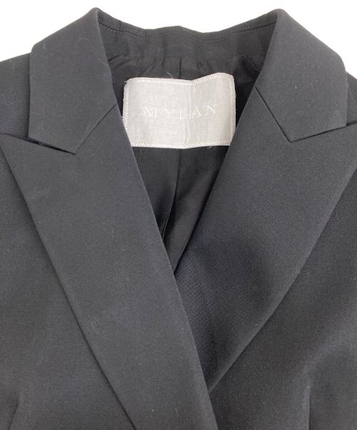 MYLAN（マイラン）MYLAN (マイラン) Sleeveless Bustle Long Jacket MY24SS-OP-002 ブラック サイズ:Sの古着・服飾アイテム