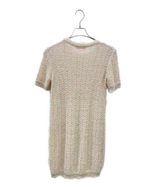 VALENTINO（ヴァレンティノ）VALENTINO (ヴァレンティノ) ラメニットワンピース ベージュ サイズ:Sの古着・服飾アイテム