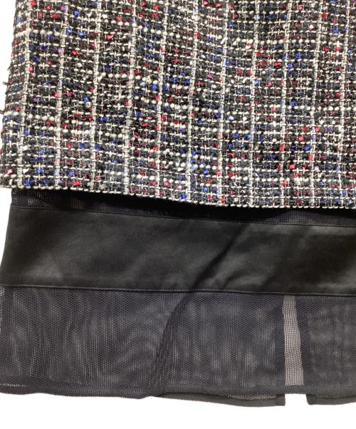 ADORE（アドーア）ADORE (アドーア) トリコロールツィードスカート ネイビー サイズ:36 未使用品の古着・服飾アイテム