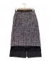 ADORE（アドーア）の古着「トリコロールツィードスカート」｜ネイビー