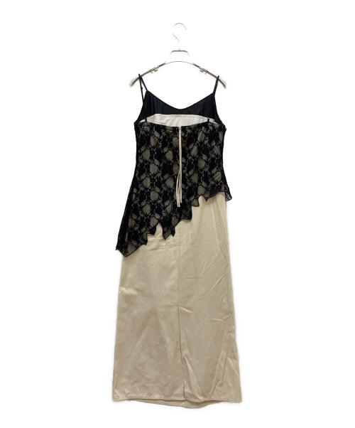 JOSE MOON（ジョゼムーン）JOSE MOON (ジョゼムーン) LACE DOCKING DRESS ベージュ サイズ:38の古着・服飾アイテム